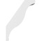 Ekena Millwork 3-in. W x 10-in. D x 14-in. H Funston Architectural Grade PVC Knee Brace BRCP03X10X14FST - alternate 2
